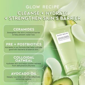 Glow recipe avocado ceramide moisture barrier cleanser